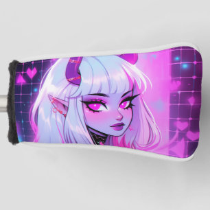 Schattig Roze Duivel Meisje Golfheadcover