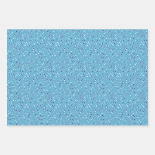 Schattig roze en blauw ijs kegel inpakpapier vel (Voorkant 2)