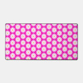 Schattig Roze en Witte Daisy Bloem Bureaumat (Voorkant)