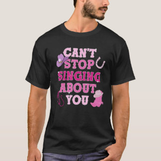 Schattig Roze Esthetisch Zuidelijke Cowgirl Countr T-shirt