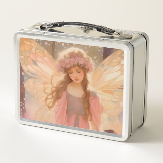 Schattig roze fee fantasy schilderij (Achterkant)