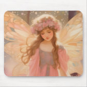 Schattig roze fee fantasy schilderij muismat (Voorkant)