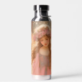 Schattig roze fee fantasy schilderij waterfles (Links)