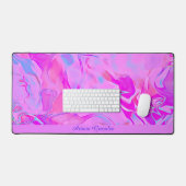 Schattig roze gepersonaliseerd voor desktop bureaumat (Keyboard & Muis)