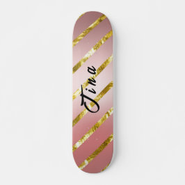 schattig roze glitterskateboard skateboard