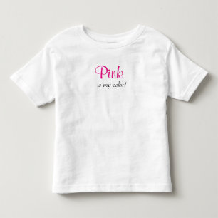 Schattig Roze Is Mijn Kleur Kinder Shirts