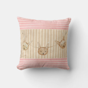Schattig Roze Konijn Konijntje Meisje Kussen