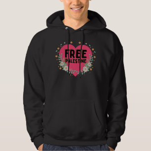 schattig roze Palestina hart grafisch ontwerp Hoodie