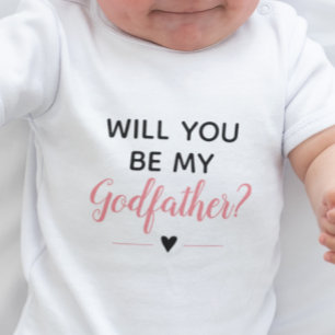 Schattig Roze Wil Je Mijn Peetoom Zijn Voorstel Romper