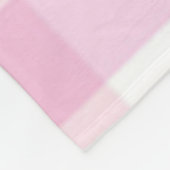 Schattig Roze Wit geruit Patroon Custom Kind Fleece Deken (Hoek)