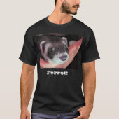 Schattig Sable Ferret Foto T-shirt (Voorkant)