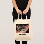 Schattig Sable Ferret Foto Tote Bag (Voorkant (product))