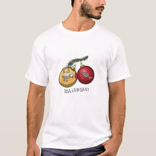Schattig schaap Baa Humbug! Kerstmis Scrooge Carto T-shirt