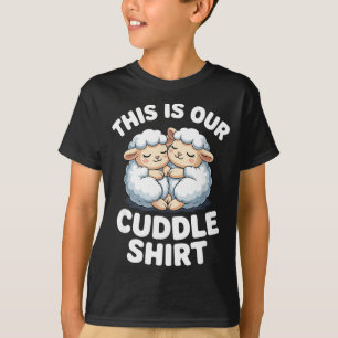 Schattig Schaap Koppel Dit Is Onze Knuffel T-shirt
