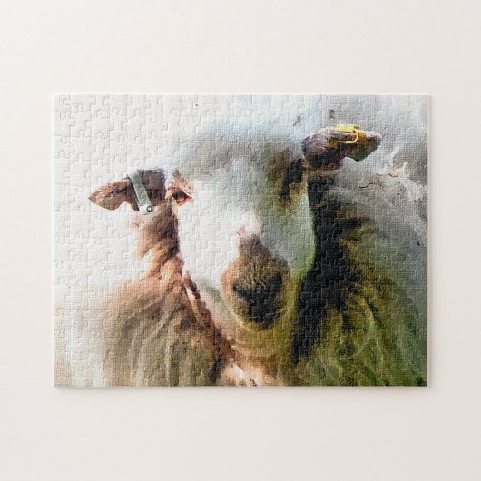 SCHATTIG SCHAAP LEGPUZZEL (Horizontaal)
