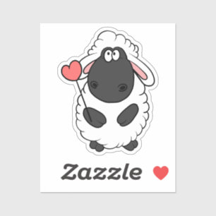 Schattig schaap  sticker