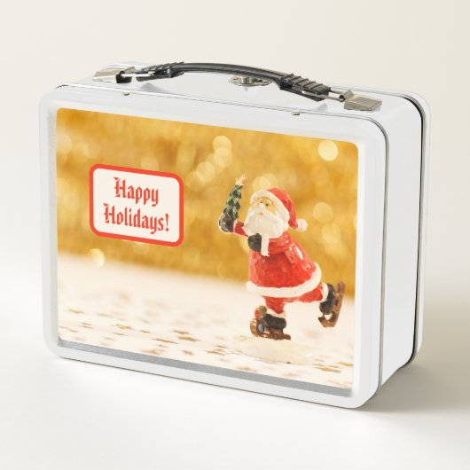 Schattig Schaatsen Santa (Achterkant)