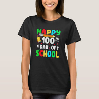 Schattig Schattig 100 dagen school leraar en kinde T-shirt