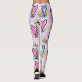 Schattig, schattig, kleurrijke tekening leggings (Achterkant)