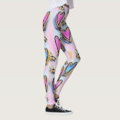 Schattig, schattig, kleurrijke tekening leggings (Rechts)