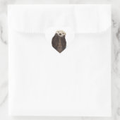 Schattig Schattig pluizig otter dier Hart Sticker (Tas)