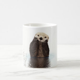 Schattig Schattig pluizig otter dier Koffiemok