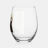 Schattig Schattig pluizig otter dier Wijnglas Zonder Voet (Links)