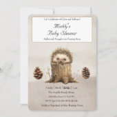 Schattig Schattige Baby Hedgehog-Baby shower Kaart (Voorkant)
