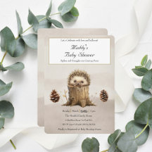 Schattig Schattige Baby Hedgehog-Baby shower