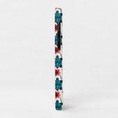 Schattig schildpad bloempatroon Case-Mate iPhone case (Achterkant/links)