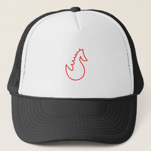 Schattig Searhorse Trucker Pet