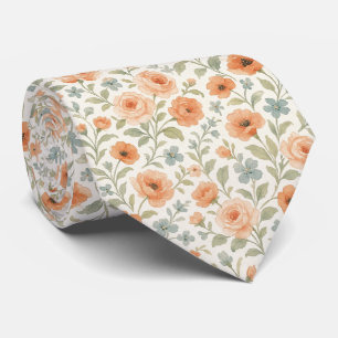 Schattig Shabby Chic Frans Bloemmotief Stropdas