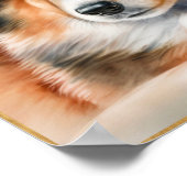 Schattig Sheepdog Puppy Artwork Poster (Hoek)