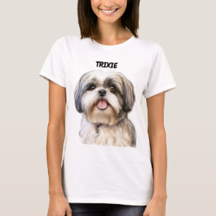 SCHATTIG SHIH TZU HONDENGEZICHT T-SHIRT