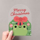 Schattig Simpel Leuk Kerstmis Acryl Uitnodigingen (Insitu (Draagbaar))