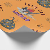 Schattig Sinaasappels Laten we ondeugend worden Tr Cadeaupapier (Hoek)