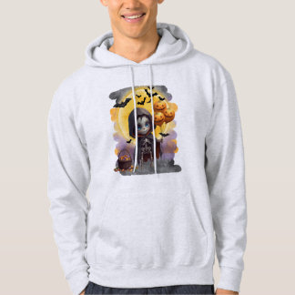 Schattig Skelet Meisje met Ballonnen en Snoepjes Hoodie