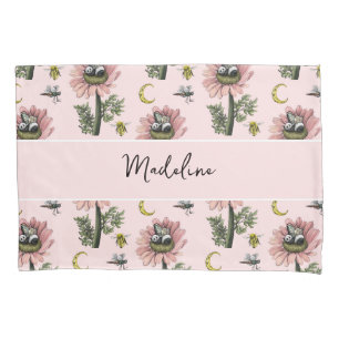 Schattig slapen Panda Beer Fairy bloemenpatroon Kussensloop