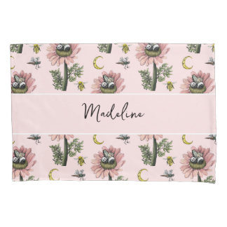 Schattig slapen Panda Beer Fairy bloemenpatroon Kussensloop