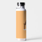 Schattig Sleepy Studeren Luiaard Waterfles (Rechts)