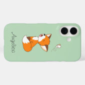 Schattig Sluimerend Klein Vosje Case-Mate iPhone Case (Achterkant (horizontaal))