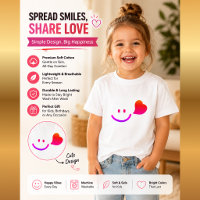 Schattig Smiley Gezicht met Hart – Minimalistische