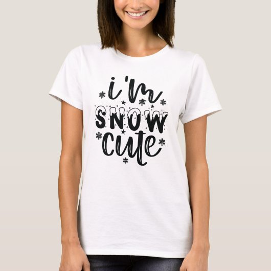 Schattig sneeuw t-shirt (Voorkant)