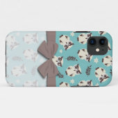 schattig sneeuwwit uilpatroon Case-Mate iPhone case (Achterkant (horizontaal))