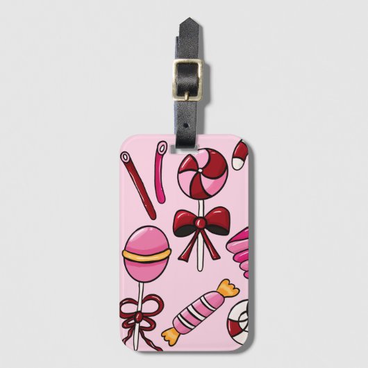 Schattig Snoep Bagagelabel (Voorkant (verticaal))