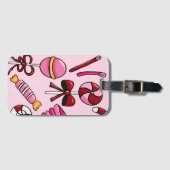 Schattig Snoep Bagagelabel (Voorkant (horizontaal))
