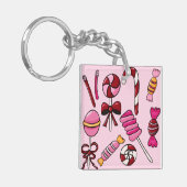Schattig Snoep Sleutelhanger (Voorkant Links)