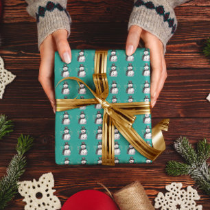 Schattig Snowman Cadeaupapier