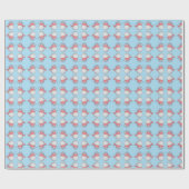 Schattig Snowman Pattern-pakpapier Cadeaupapier (Vlak)