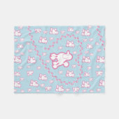 schattig Speelgoed Poodle Pattern Fleece Blanket Deken (Voorkant (Horizontaal))